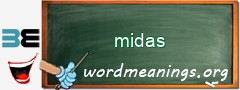 WordMeaning blackboard for midas